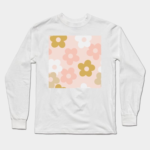 Cute Pastel Flowers Long Sleeve T-Shirt by NewburyBoutique